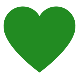 Heart Decal (Green)